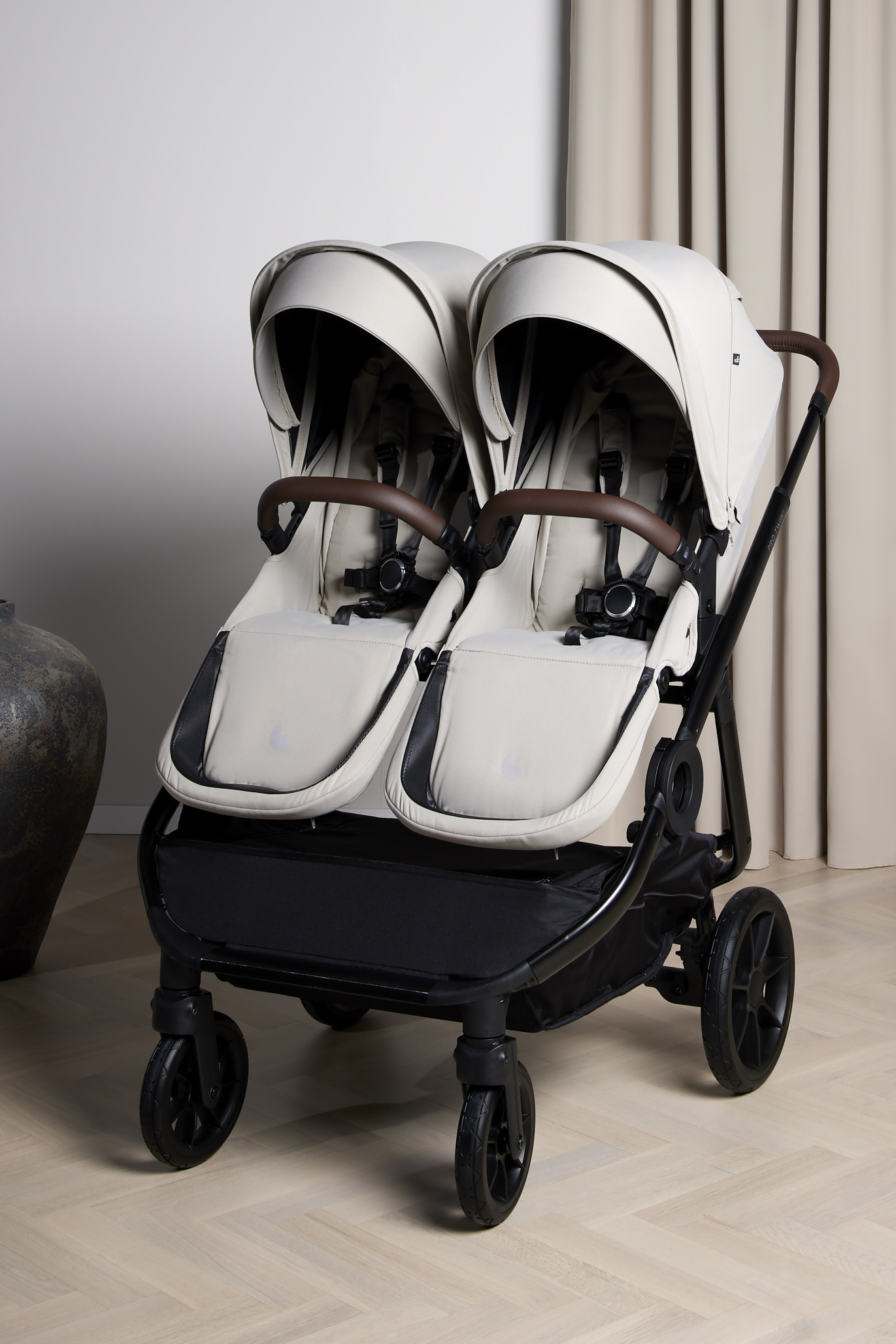 Beemoo Pro Twin 2 Syskonvagn, Latte Beige