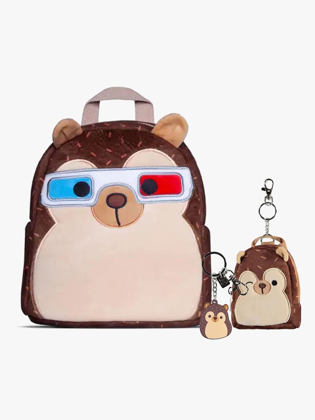 Squishmallows Mini Ryggsäck, Micro Ryggsäck Nyckelring & Nyckelring, Hans