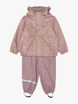 Mikk-Line Fôret Regnsett Med Seler, Foil Dot