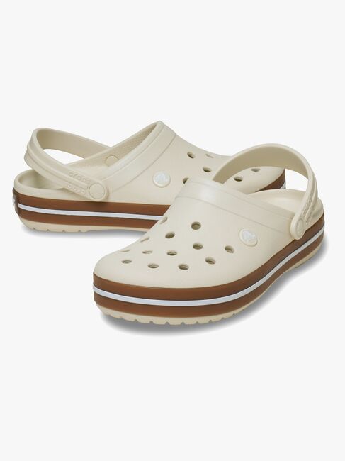 Crocs Crocband Gum Tofflor, Summit White