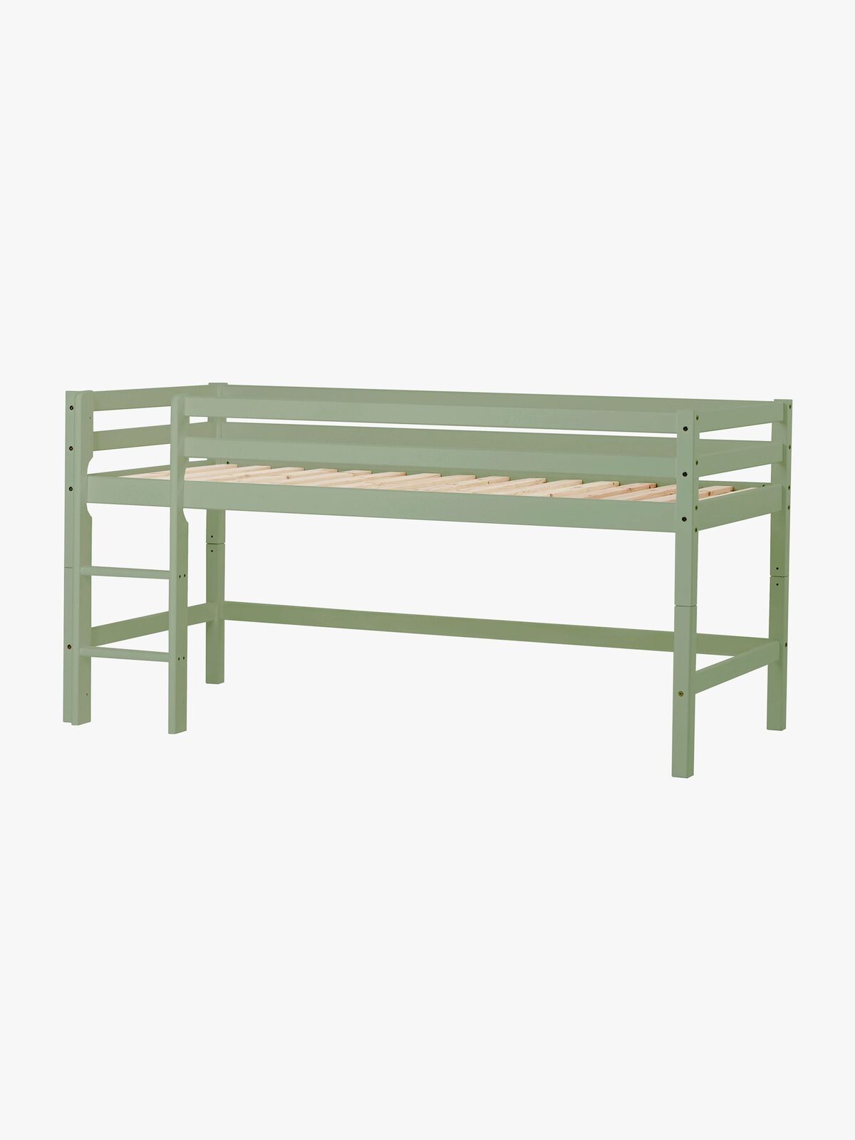 Hoppekids ECO Dream Halvhög Loftsäng 90x200, Pale Green