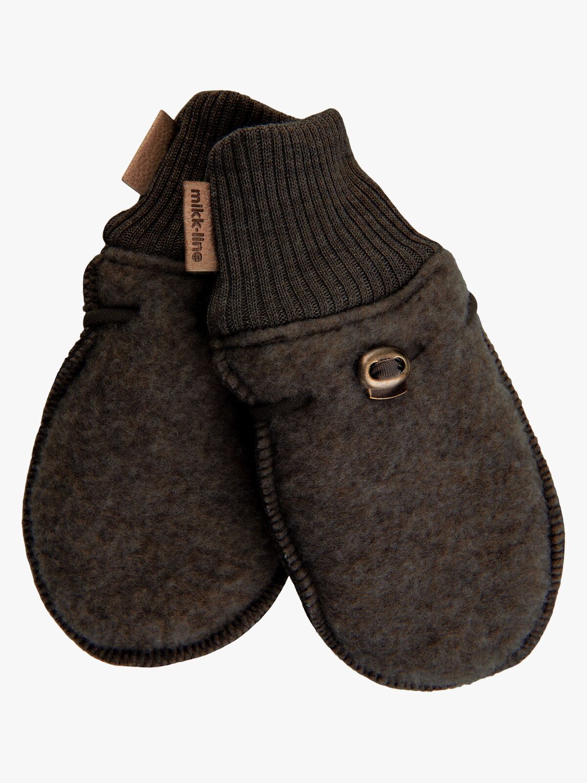 Mikk-Line Vantar Merinoull, Dark Brown Melange