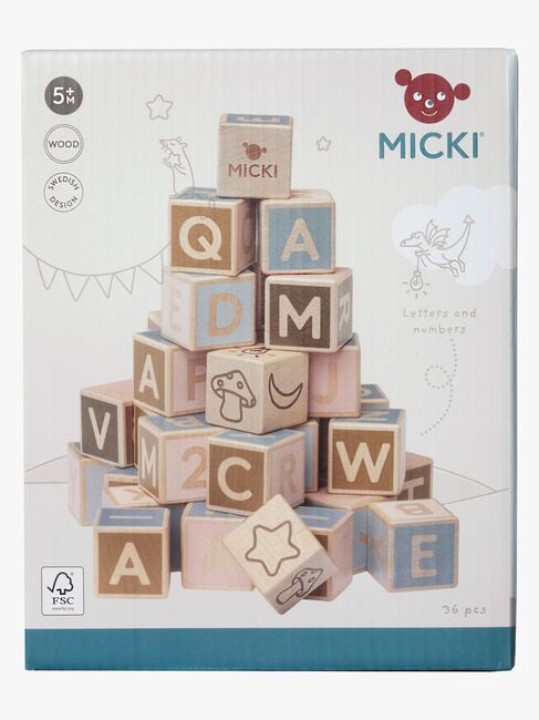 Micki Bokstavsklossar 36 st