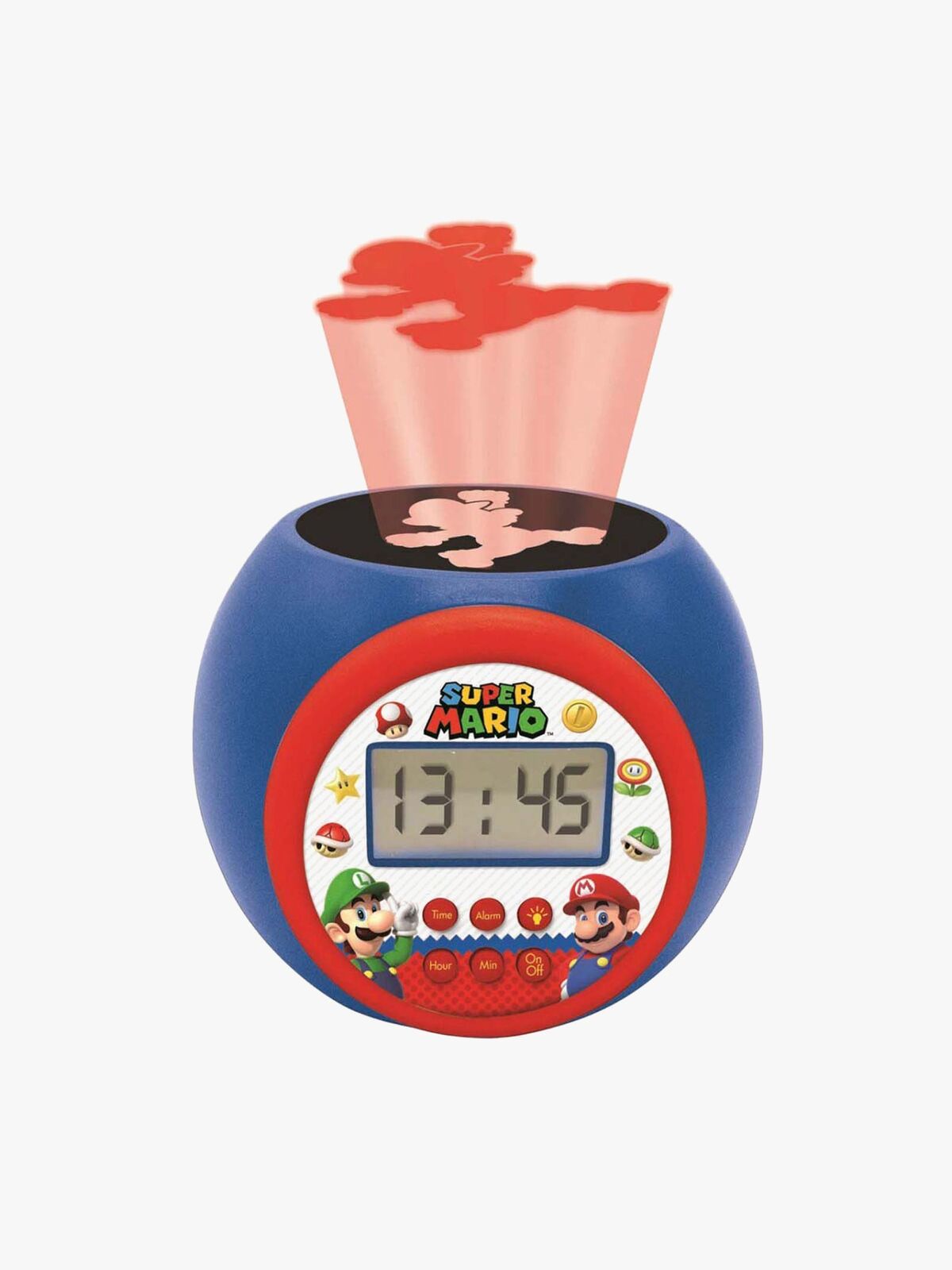 Nintendo Super Mario Projector Väckarklocka, Blå