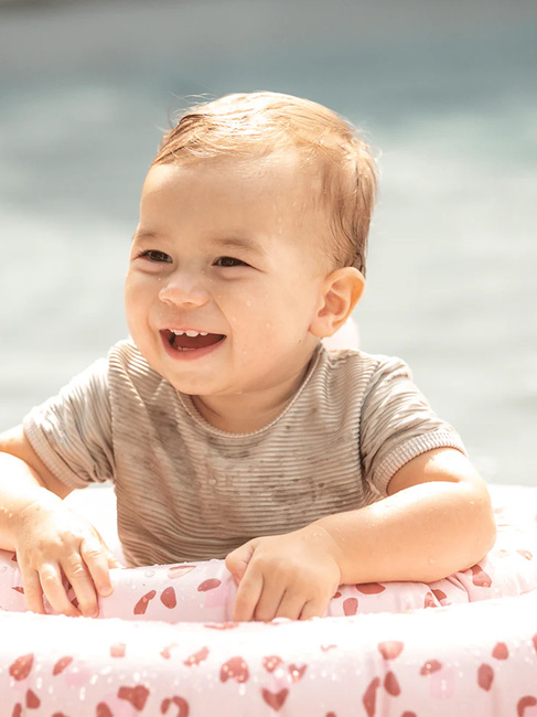Swim Essentials Baby Badring, Old Pink Leopard