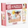 Barbo Toys  Rör & känn Pussel Bondgårdsvänner 4-i-1