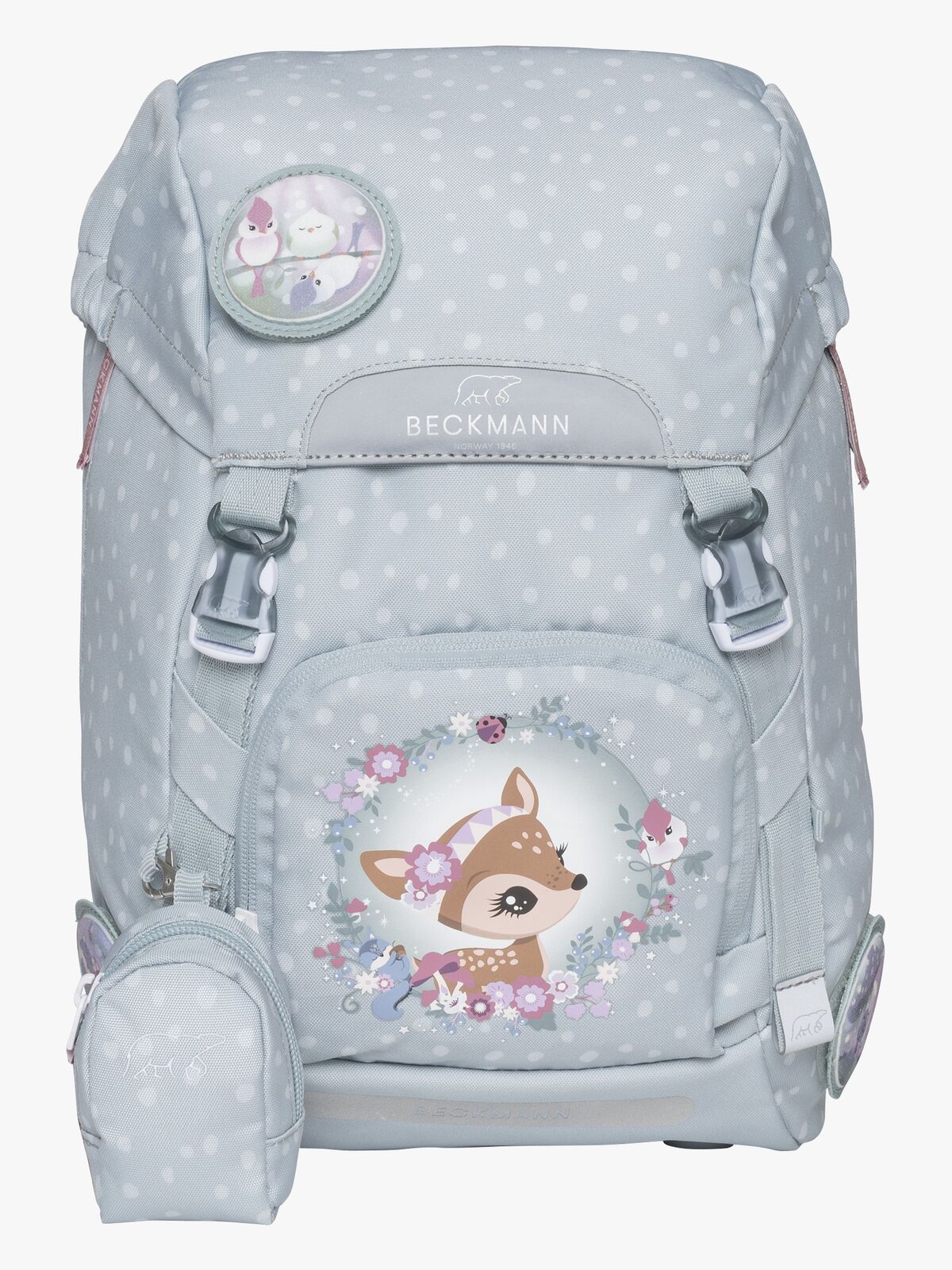 Beckmann Classic Ryggsäck 22L, Forest Deer Dusty Mint