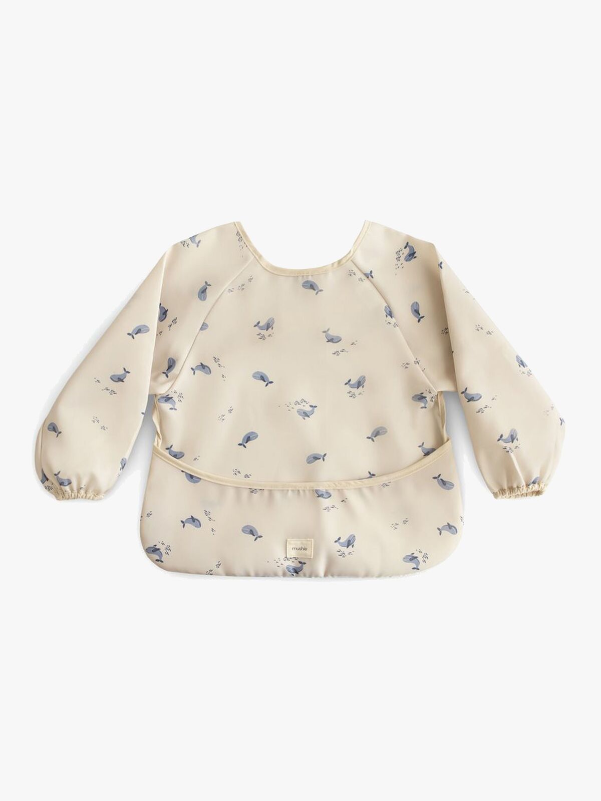 Mushie  Långärmad Haklapp, Whales