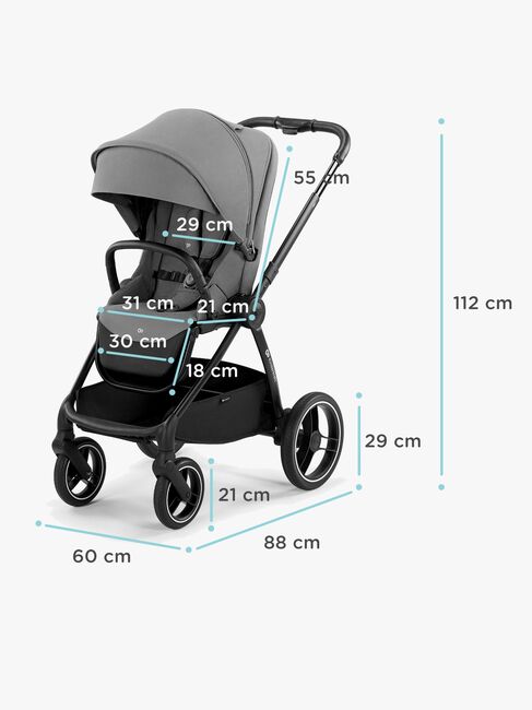 Kinderkraft NEA 2-in-1 Duovagn, Midnight Black
