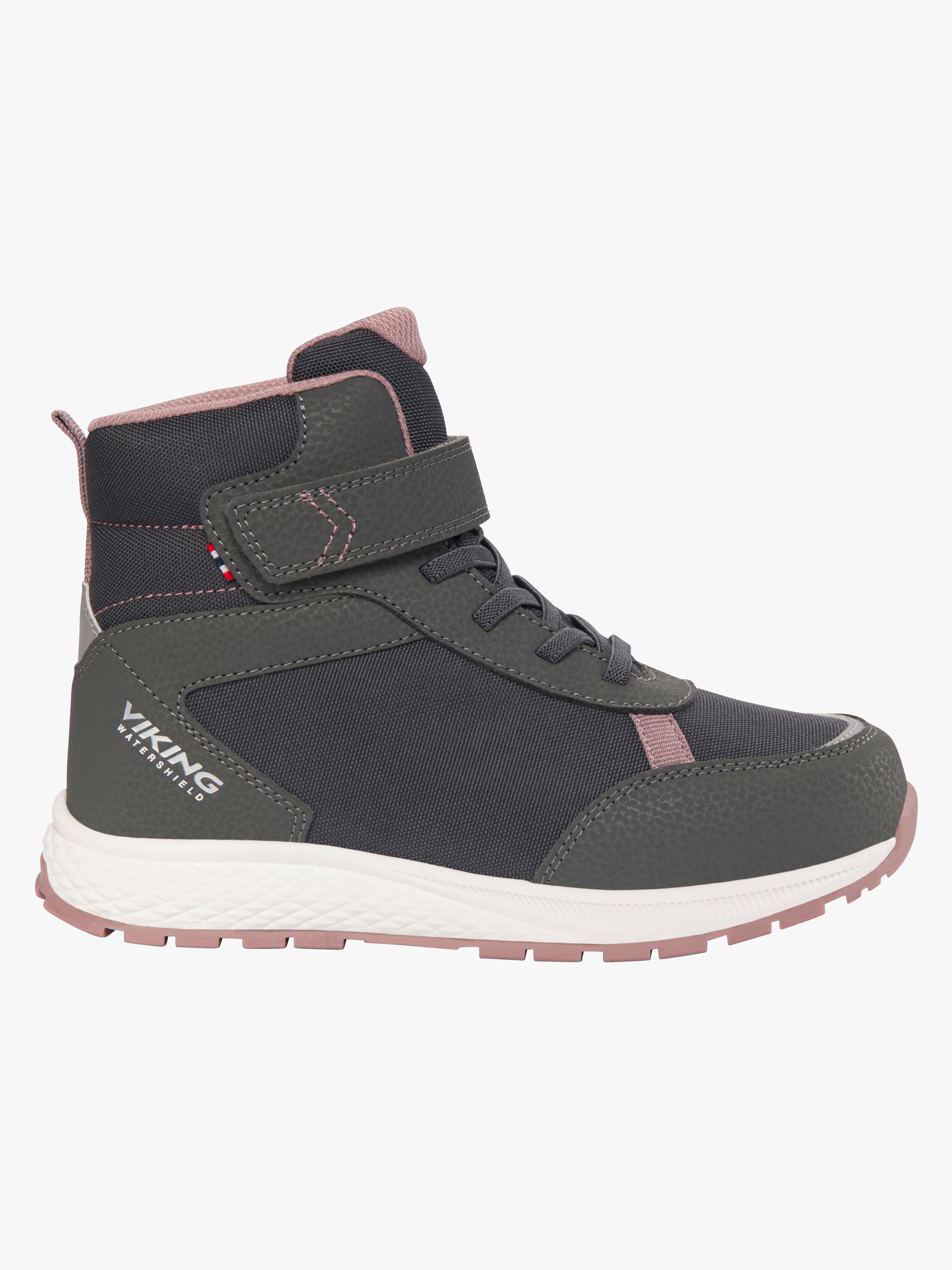 Viking Equip WP 1V Vinterkängor, Charcoal/Dusty Pink, 30
