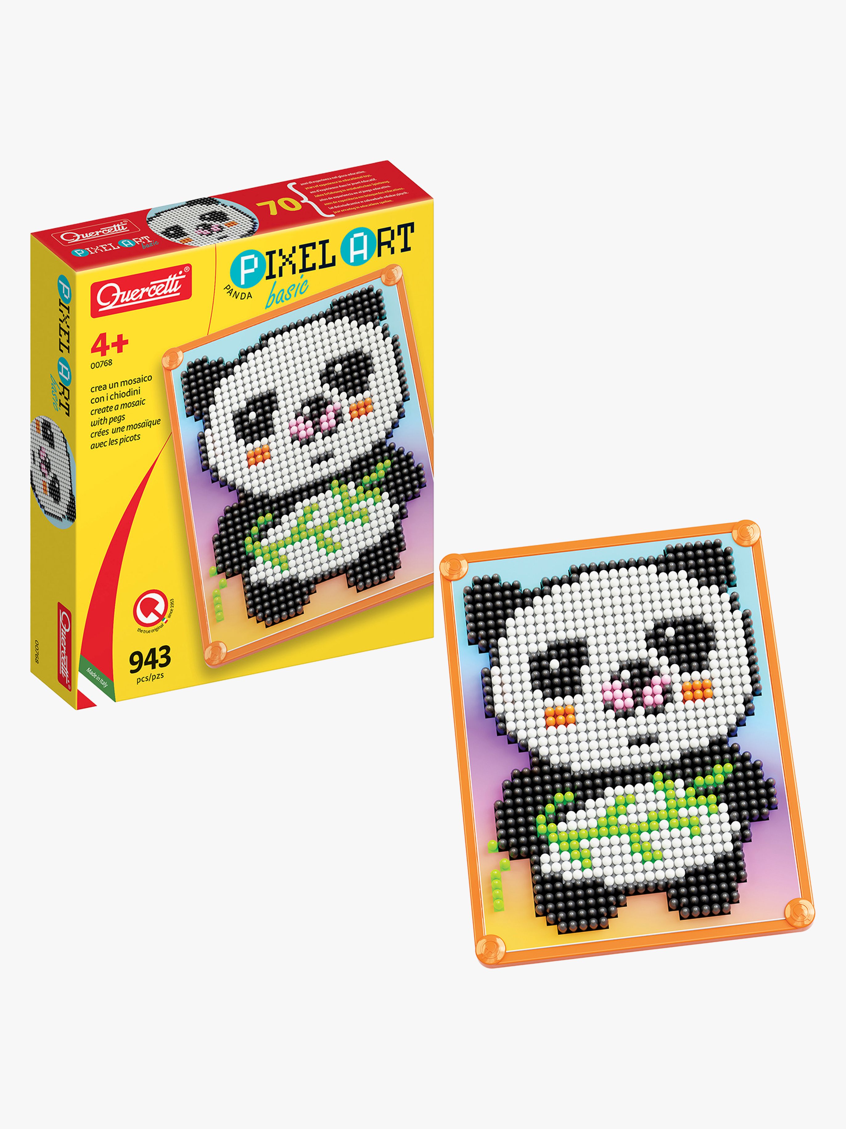Quercetti Pixel Art Pysselset Basic Panda 943 Delar
