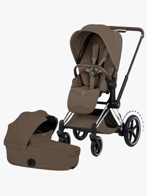 Cybex ePriam Style Duovogn, Chrome Brown/Coconut Brown