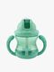 Nuby Twin Handle Flip It Mugg 240 ml +12 m, Grön