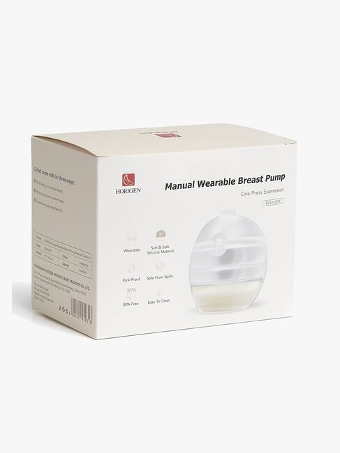 Beemoo CARE Horigen Bärbar Manuell Bröstpump inkl. 10-Pack Amningsinlägg