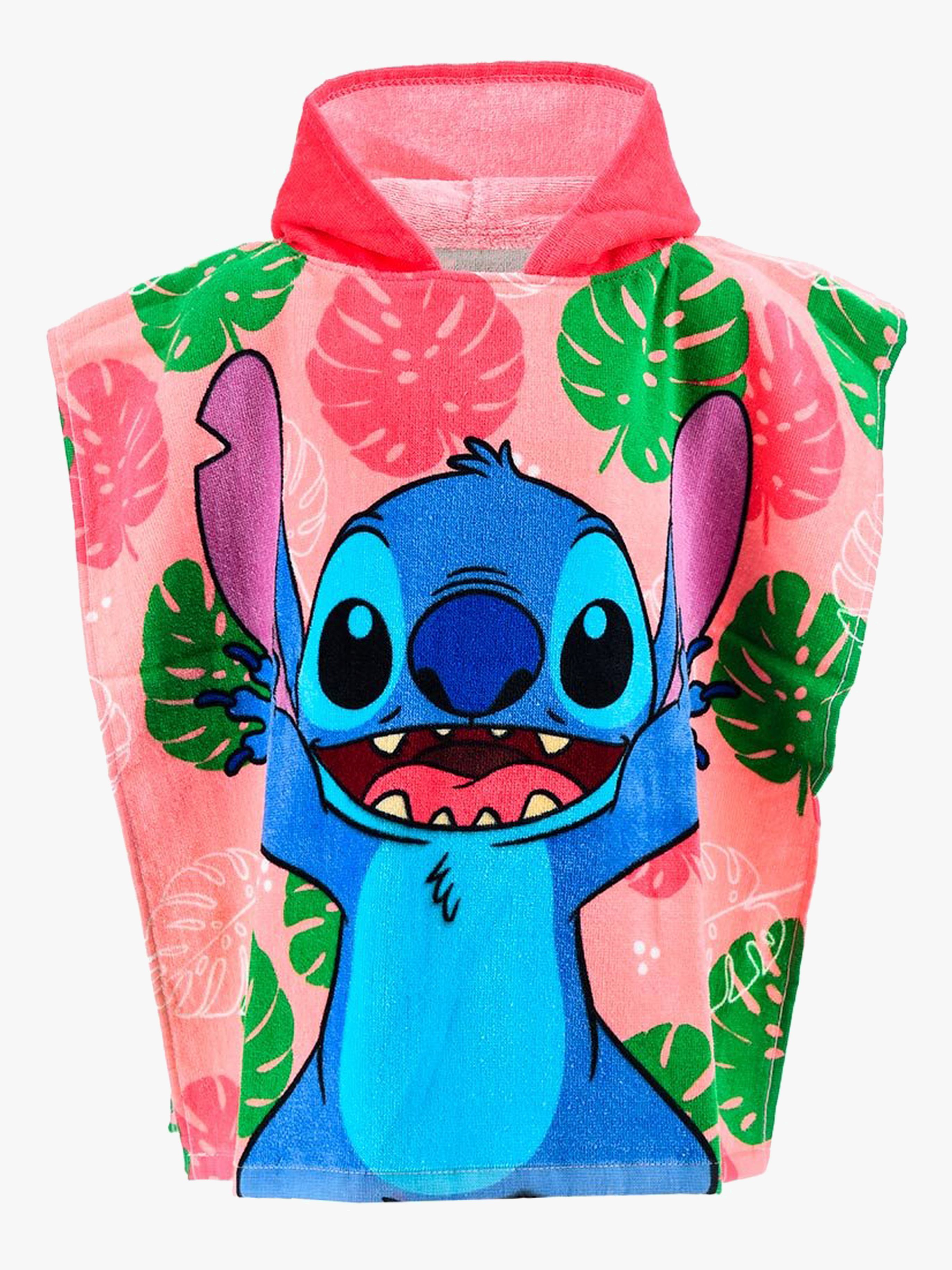 Disney Stitch Badponcho 100% Bomull, Rosa