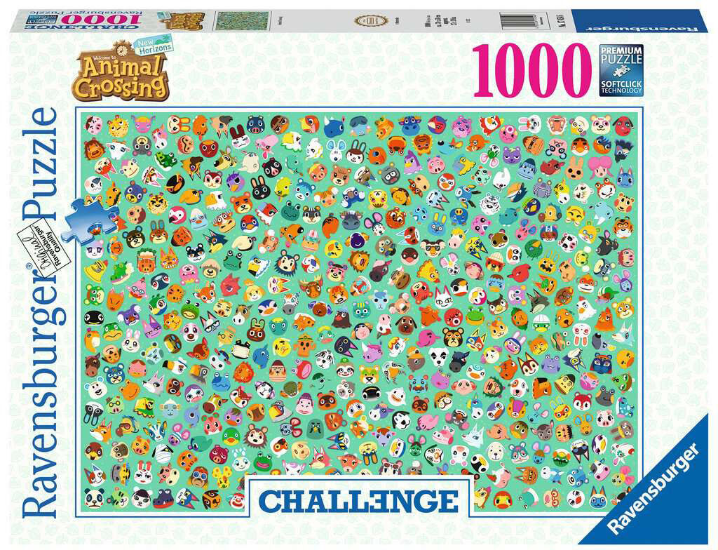 Ravensburger Pussel Animal Crossing Challenge 1000 Bitar