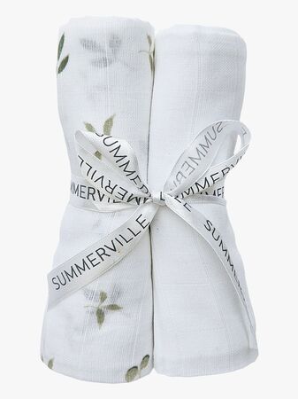 Summerville Organic Muslinfilt 2-Pack, Sprout