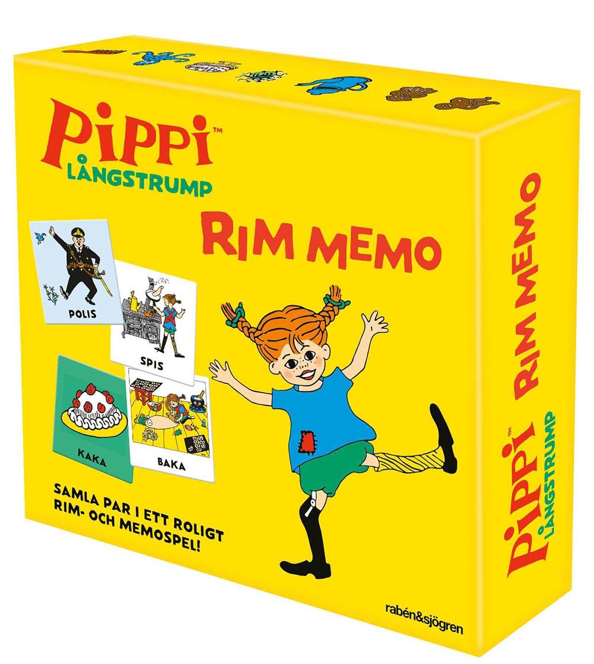 Pippi Långstrump Rabén &  Sjögren Pippi Rim – Memo