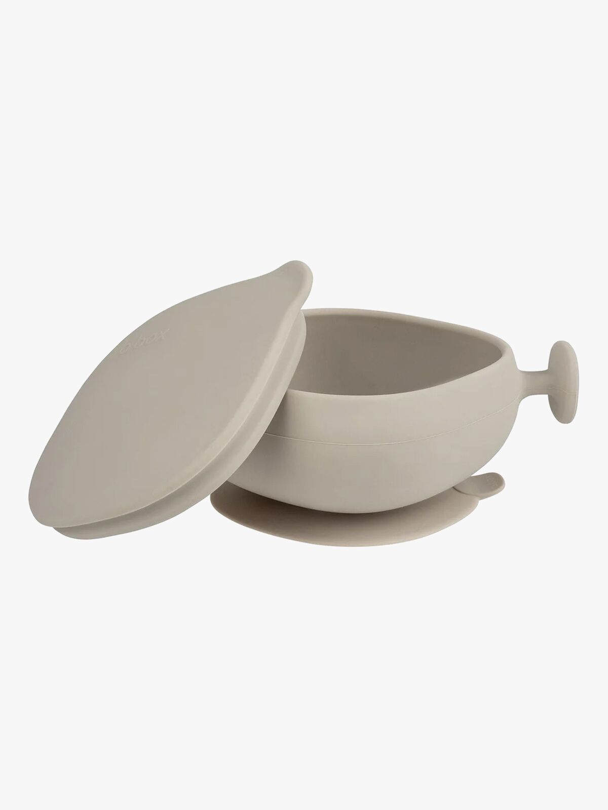 b.box Skål med Lock Silikon, Latte