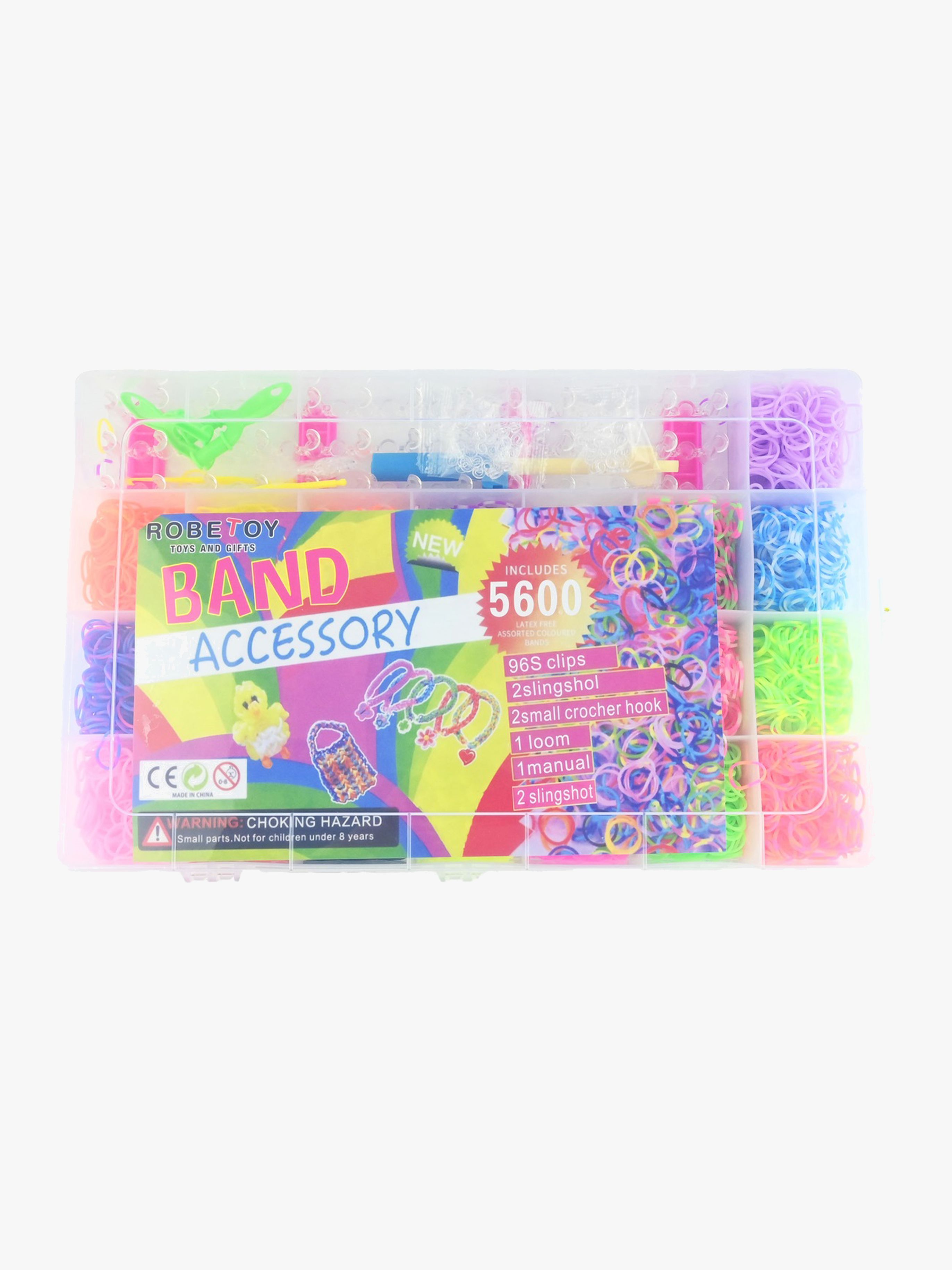 Robetoy Loom Bands DIY Armbandskit 5600 Delar