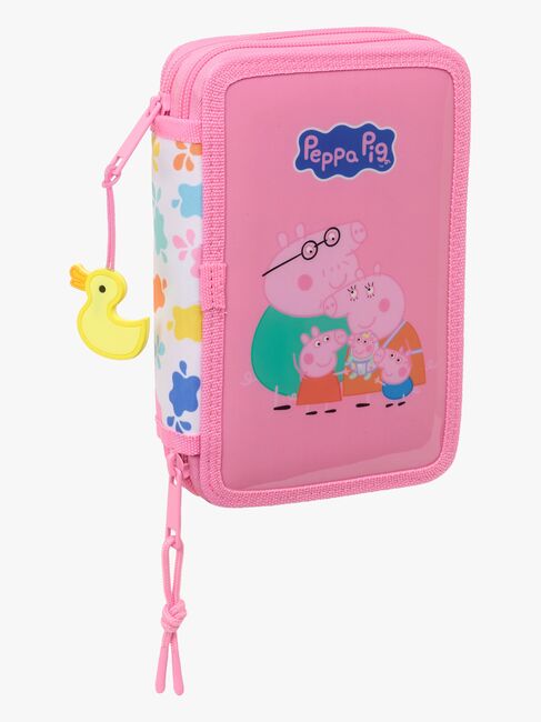 Greta Gris  Fyllt Dubbelpennfodral 29 Delar, Baby Pig