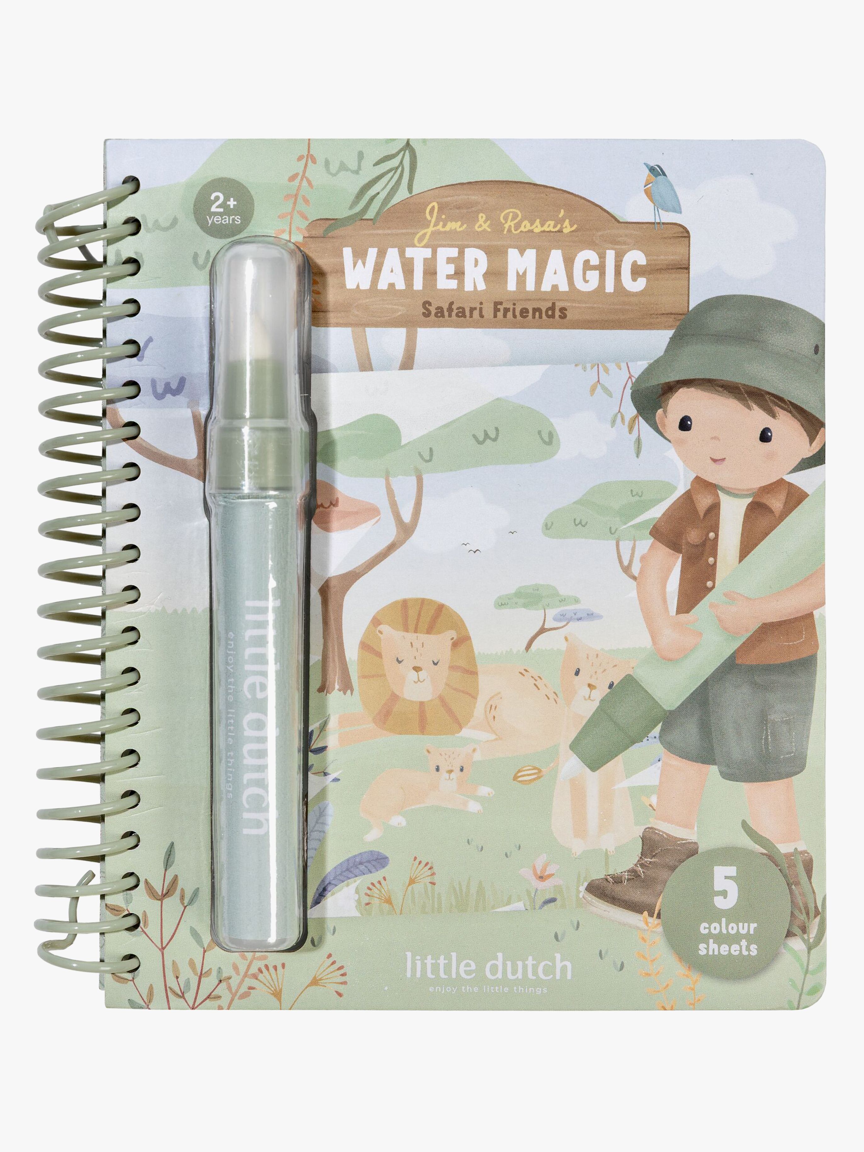 Little Dutch Jim Safari Målarbok Water Reveal