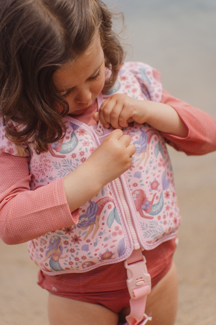 Little Dutch Dreamy Mermaid Simväst, Pink