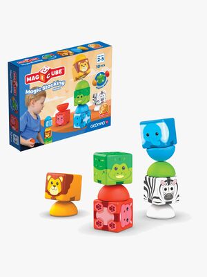 Geomag Magicube Magic Stacking Bausatz Safari 10 Teile