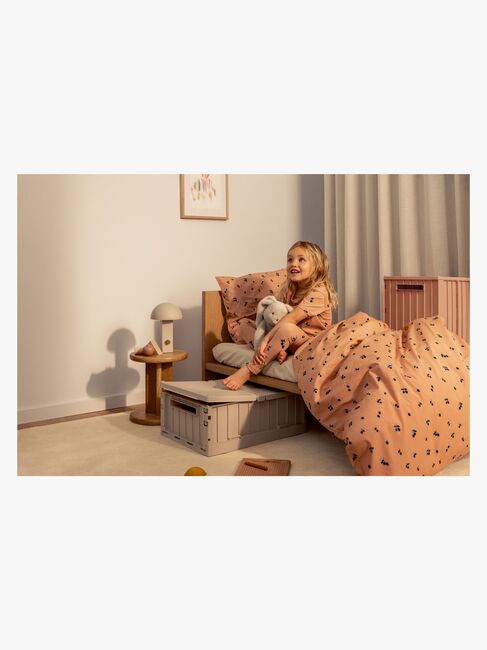 LIEWOOD Weston Förvaringslåda med Lock & Hjul, Sandy