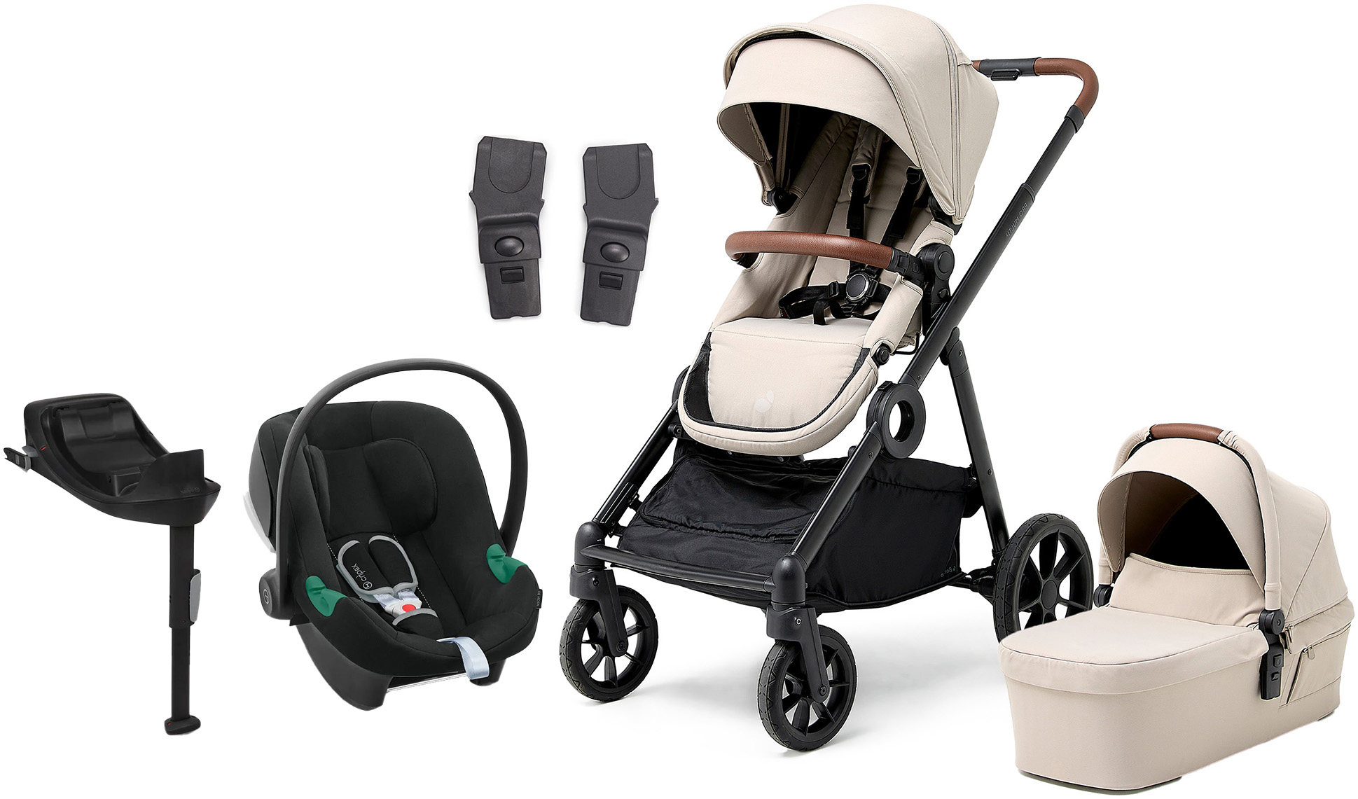 Beemoo Pro Multi 2 Duovagn – syskonvagn med Cybex Aton B2 i-Size