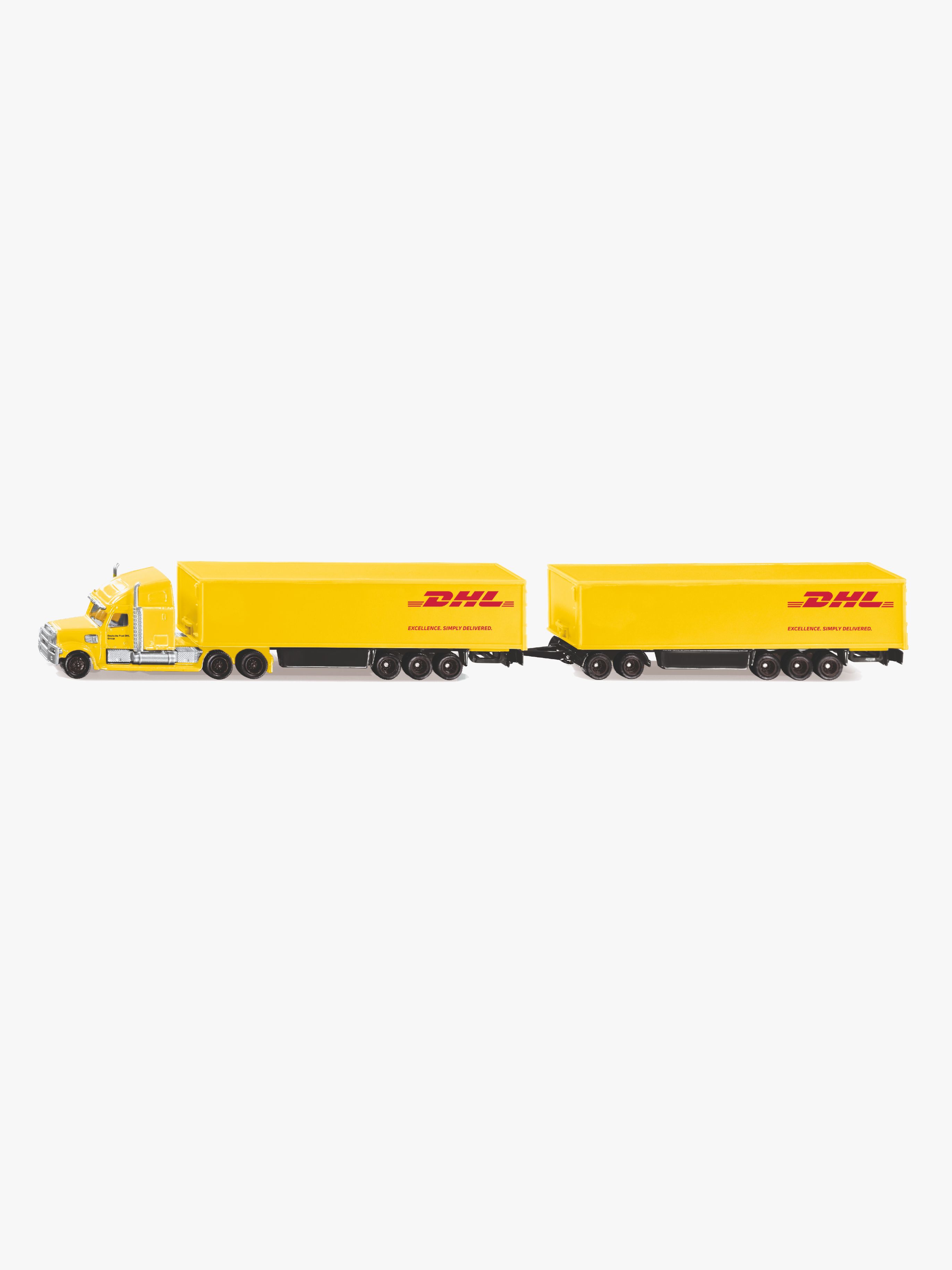 SIKU DHL Långtradare med Släp