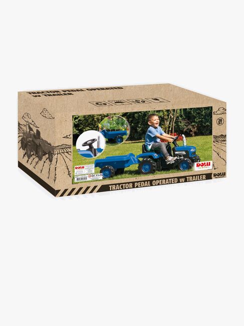 DOLU Tramptraktor med Släp, Blå
