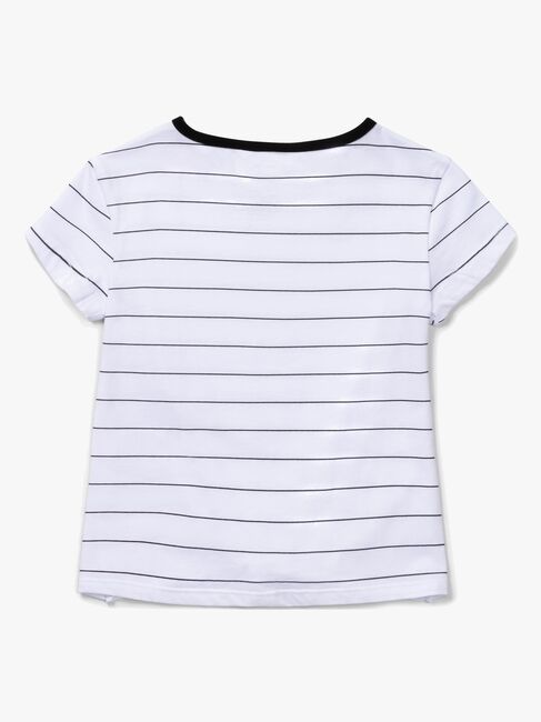 Luca & Lola Barletta Topp, White/Black Stripes