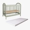 Alice &  Fox Dune Spjälsäng inkl. BabyMatex Softi Simpli Madrass 60x120, Sage