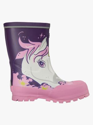 Viking Jolly Print Gummistiefel, Purple
