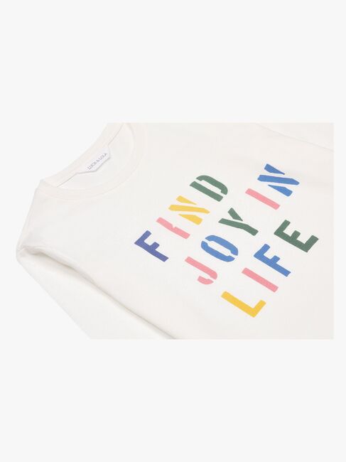 Luca & Lola Prato Långärmad T-Shirt, Offwhite