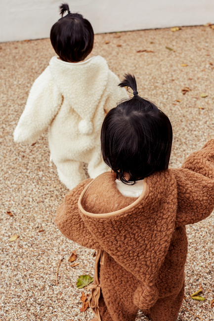 BINIBAMBA Merino Snugglesuit, Milk