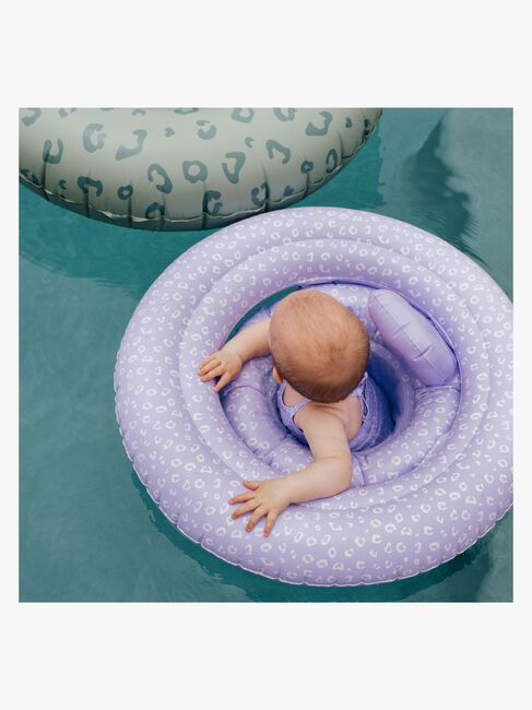Swim Essentials Badring Baby, Lila Leopard