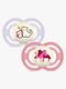 MAM Perfect Night Napp Silikon 2-Pack 6-16m, Rosa