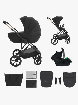 Kinderkraft Prime 3  3-in-1 Kombikinderwagen, Venezian Black