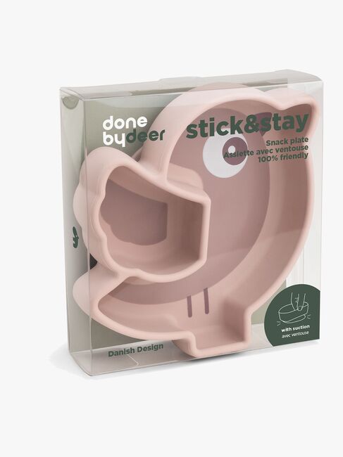 Done By Deer Stick & Stay Silikontallrik Birdee, Powder
