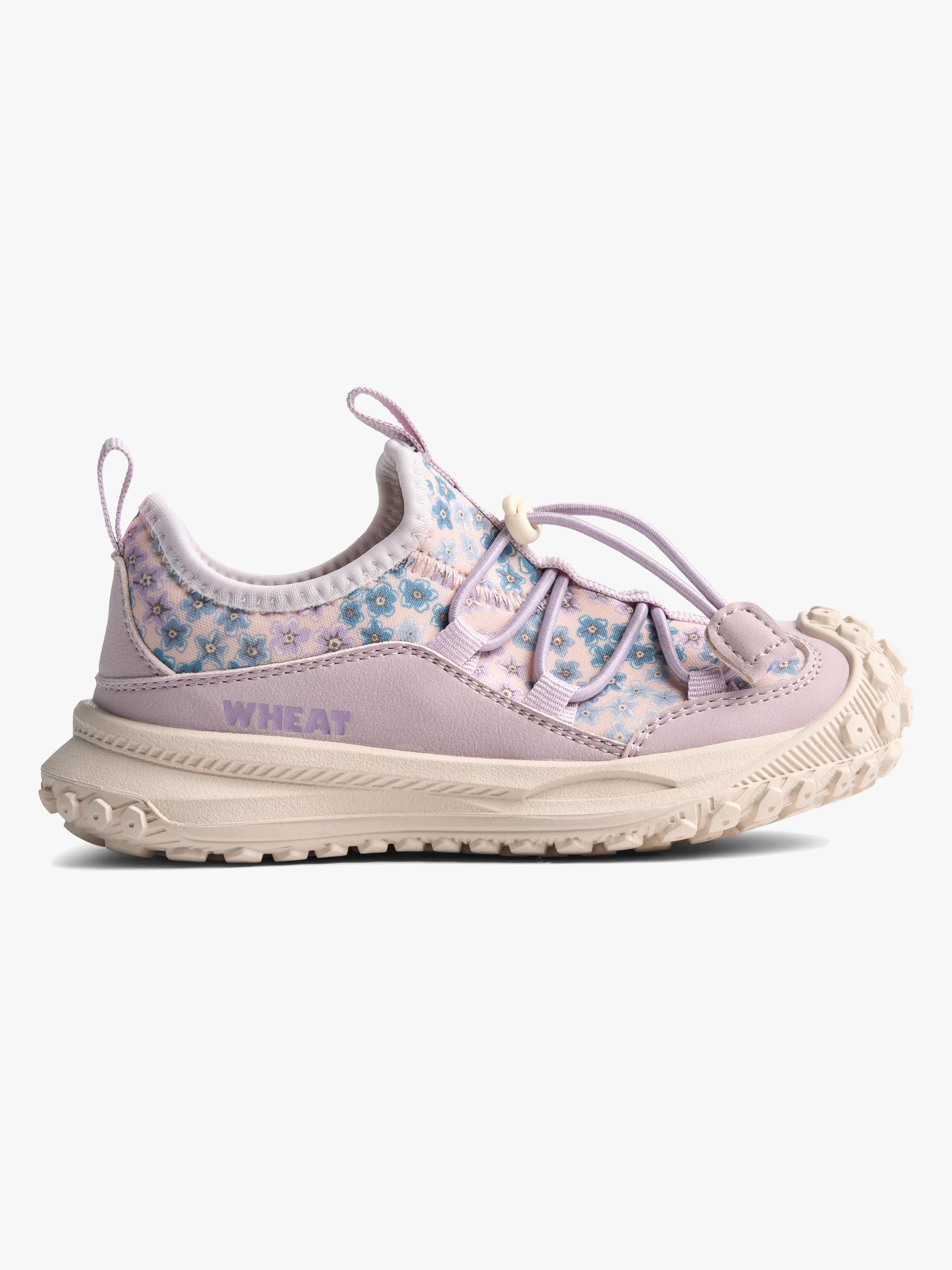 Wheat Billie Sneakers, Powder/Blue Flowers, 30