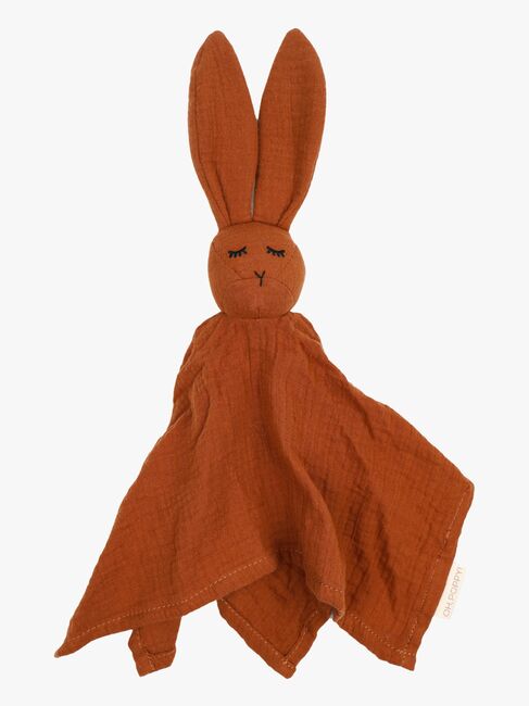 Oh, Poppy! Leia Kanin Snuttefilt Muslin, Warm Rust