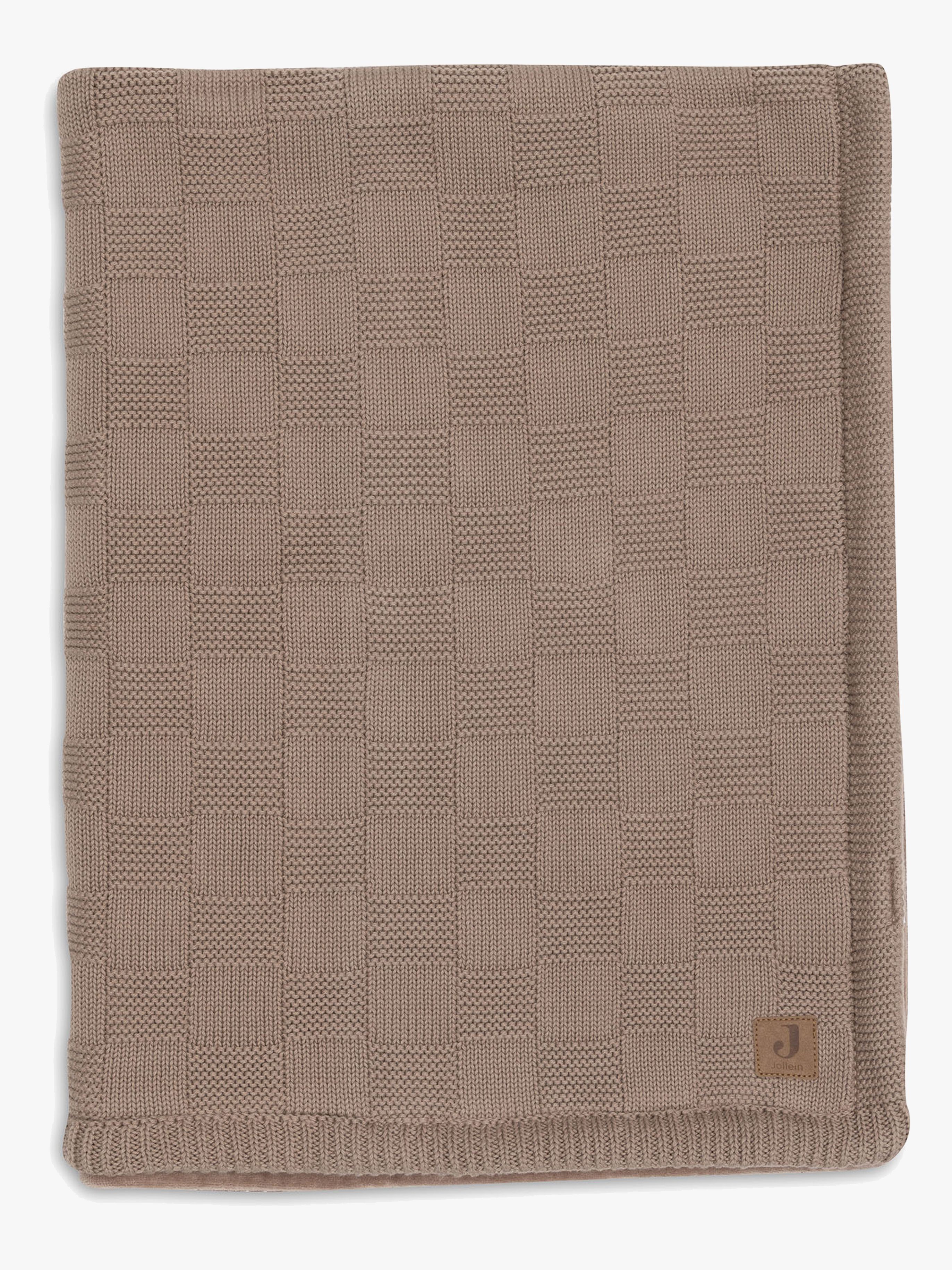 Jollein Filt 75x100 cm Box Knit/Velvet, Milky Coffee