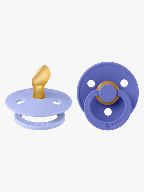 BIBS Colour Napp 2-Pack Latex Stl 1 Anatomisk, Hush/Grape