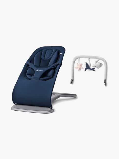 Ergobaby Evolve 3-in-1 Babysitter inkl. Lekbåge, Midnight Blue