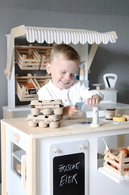 Small Foot Marknadsstånd Butik & Kök, Vit