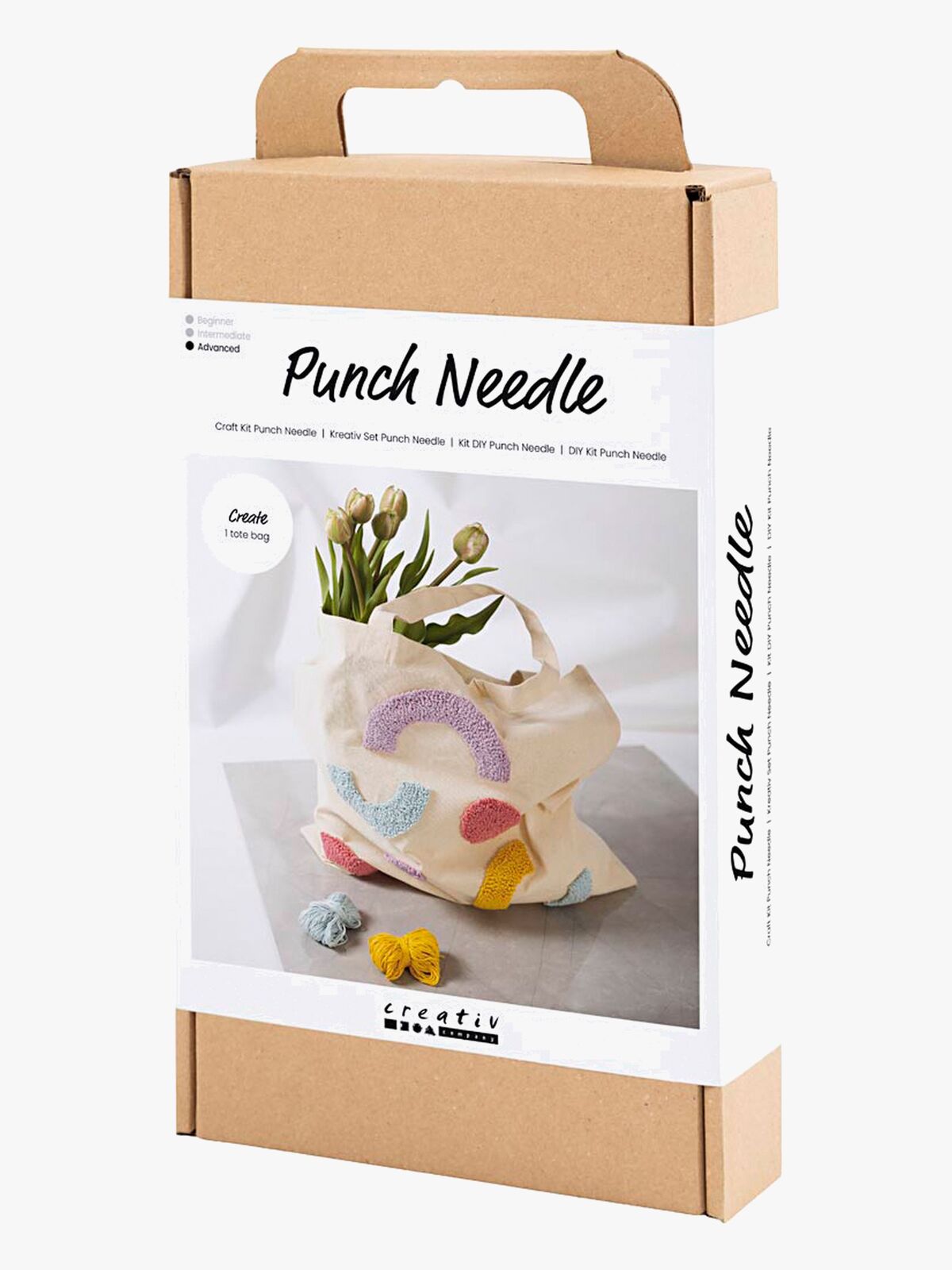 Creativ Company Pysselset Broderi Tygkasse med Pastellfärger