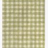 Lorena Canals Tvättbar Vichy Matta 150x180 cm, Matcha