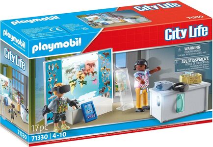 Playmobil City Life stor skolabyggnad med massa..